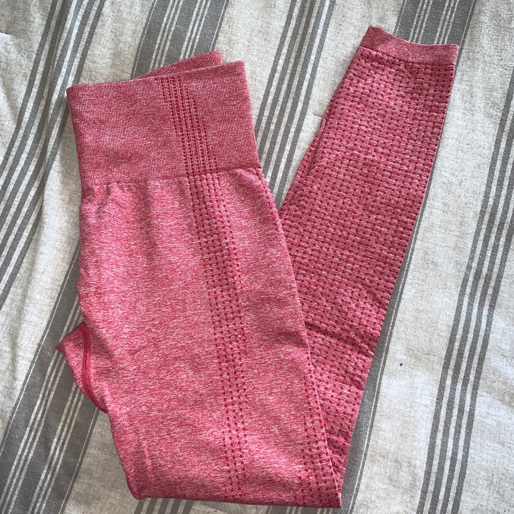 Women's High-Waist Seamless Leggings - Pink